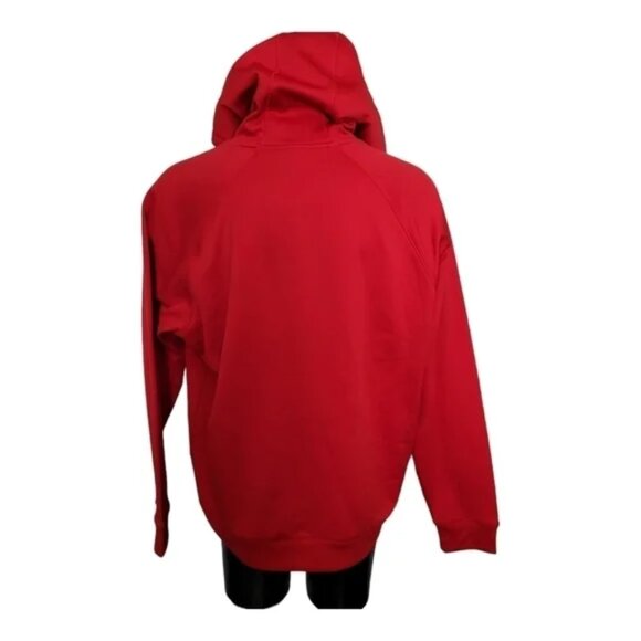 Ohio State Buckeyes Hoodie XL Unisex Red Gray Pullover Sport Tek Michigan - Picture 3 of 8